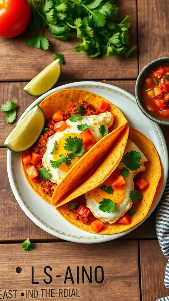 quick and flavorful spiced egg tacos