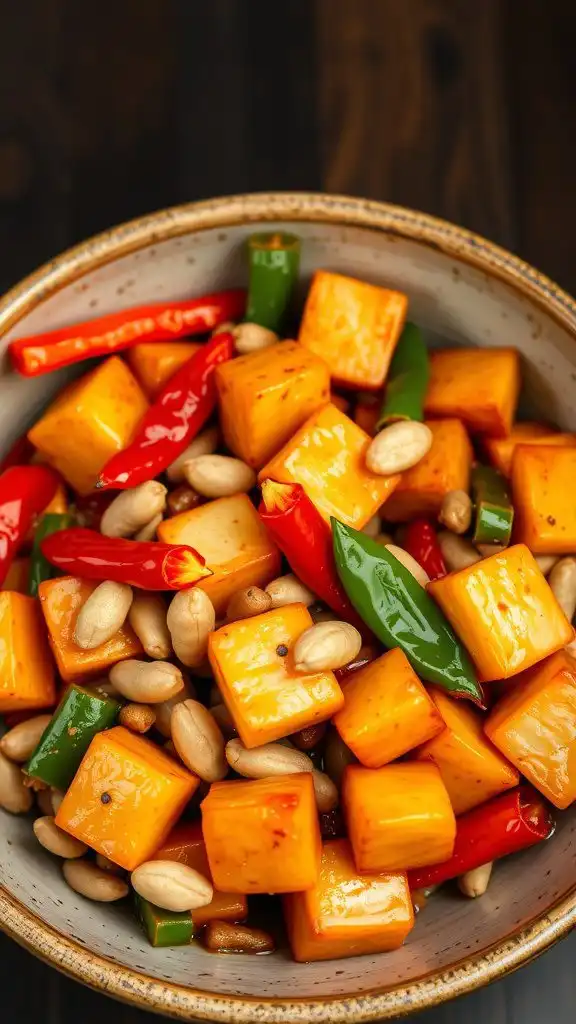quick kung pao tofu