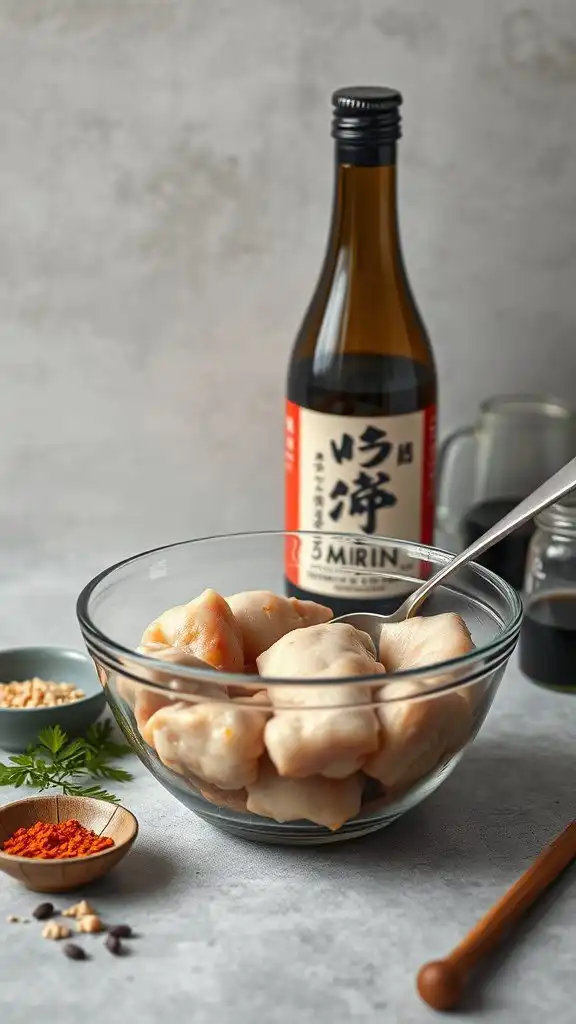 rich flavor from mirin and sake