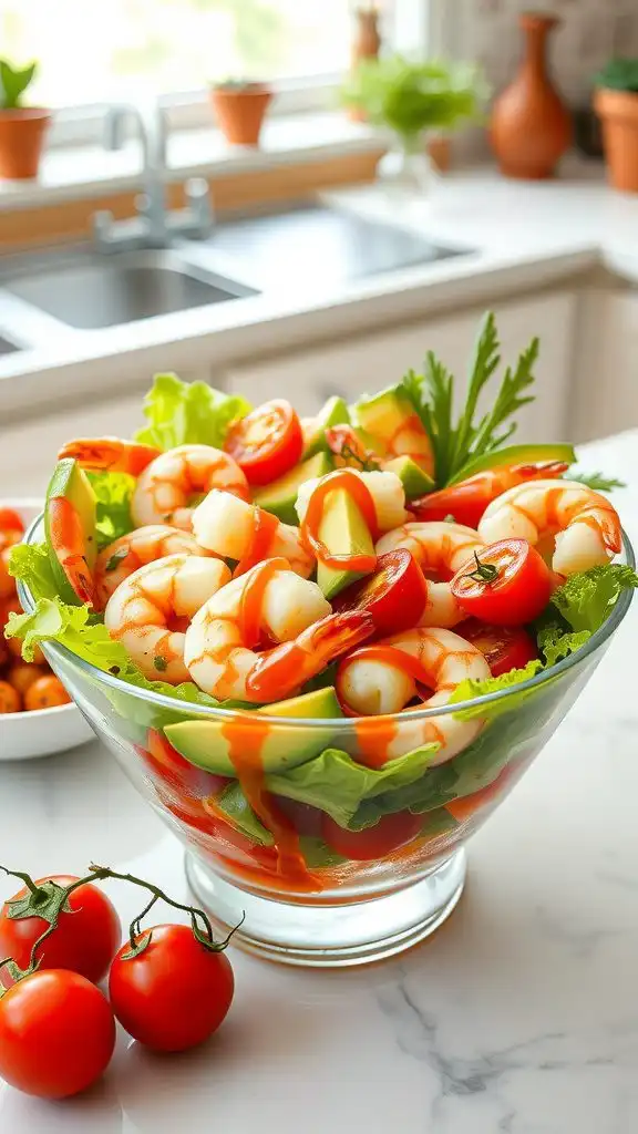 seafood cocktail salad featuring pre cooked shrimp