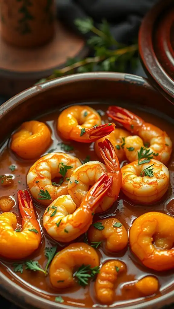 simple shrimp tagine with apricots