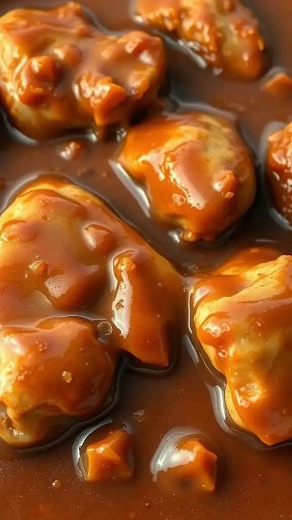 smothered chicken thighs with gravy