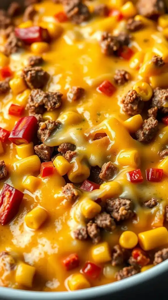 southwest ground beef and corn bake