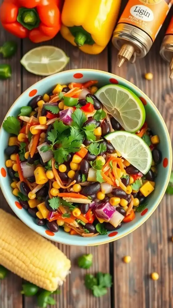 southwestern black bean corn slaw southwestern black bean corn slaw