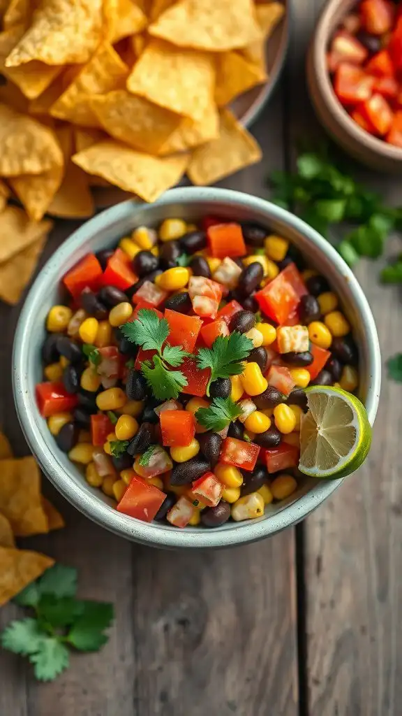 spicy black bean corn fiesta salad spicy black bean corn fiesta salad