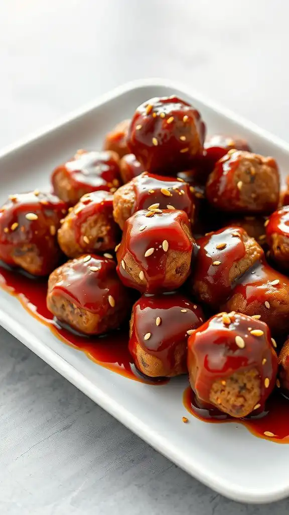 spicy korean bbq meatballs