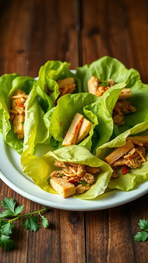 spicy turkey lettuce wraps