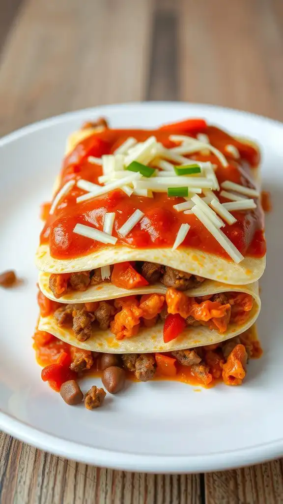 taco casserole with tortillas