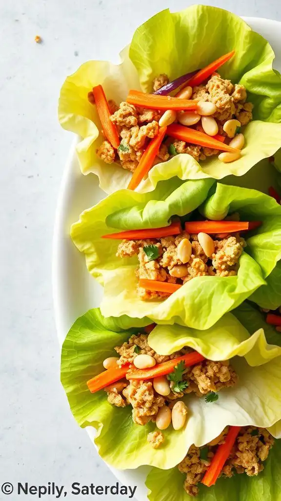 thai chicken lettuce wraps thai chicken lettuce wraps