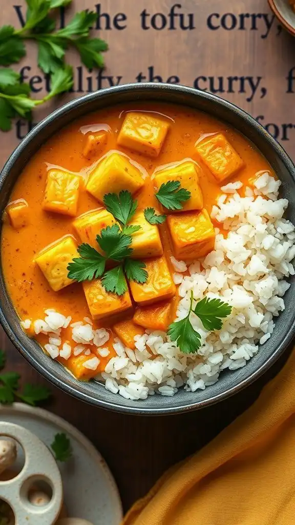 tofu curry with coconut milk