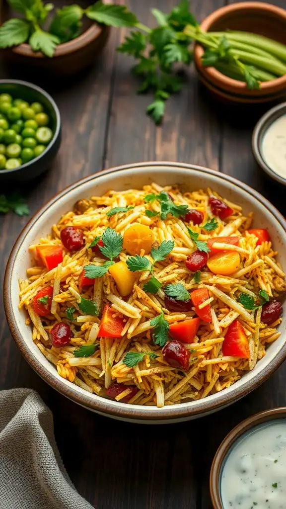 vegetable biryani with raita 1
