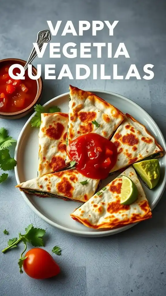 vegetable quesadillas