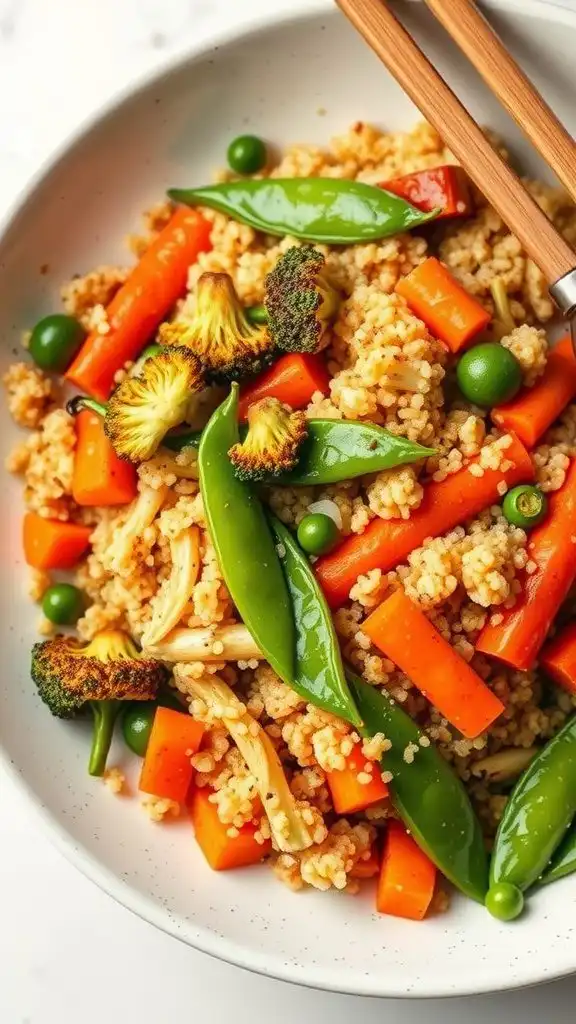 vegetable quinoa stir fry