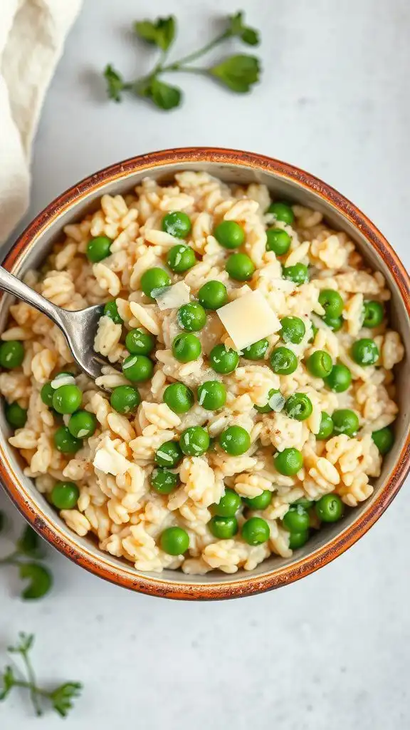 vegetable risotto with peas vegetable risotto with peas