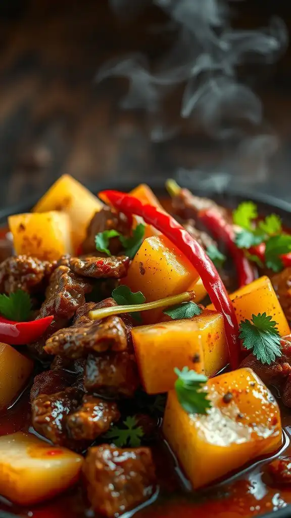 vietnamese lemongrass ground beef potato stew