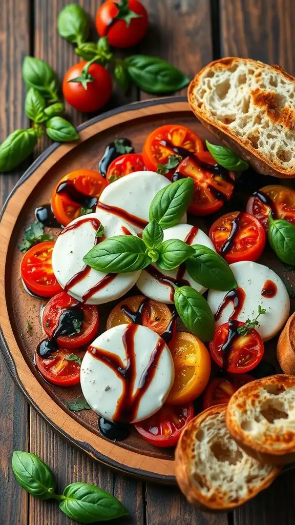 warm caprese salad with balsamic glaze recipe