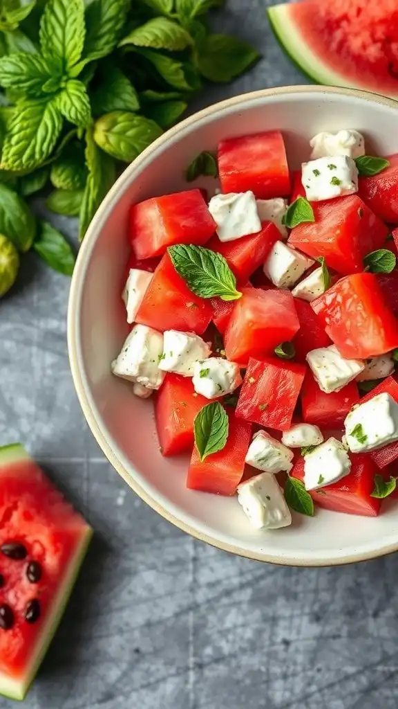 watermelon feta salad