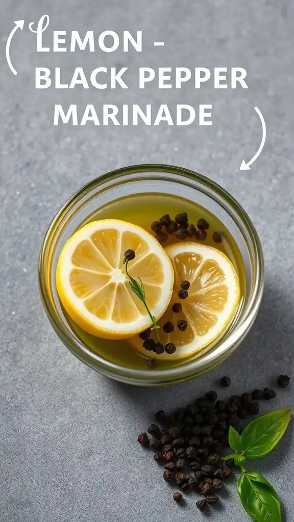zesty lemon black pepper marinade