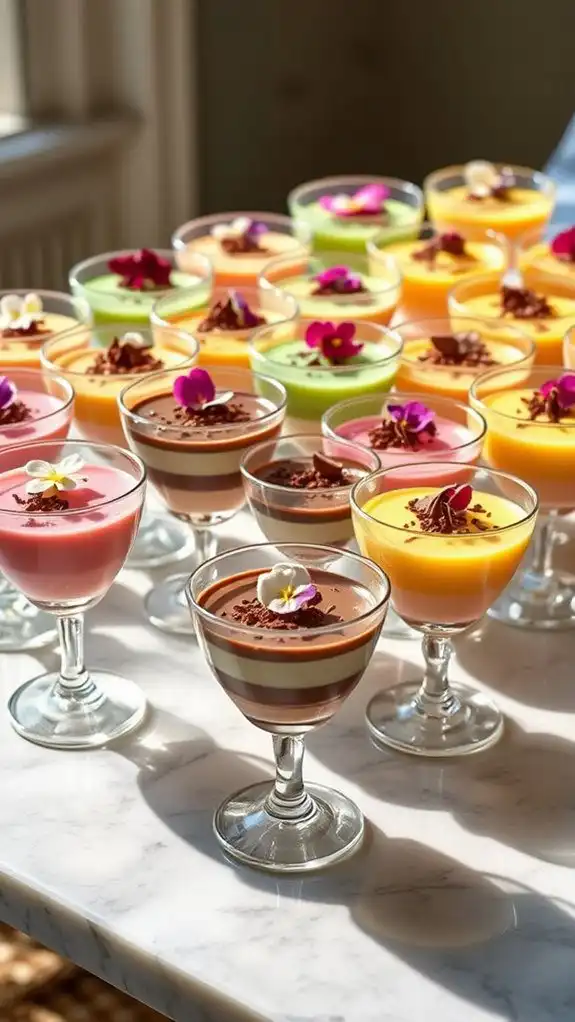 adult easter dessert shots