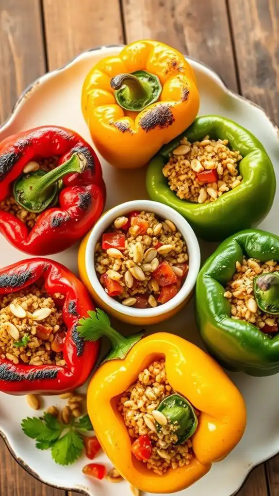 air fryer stuffed peppers