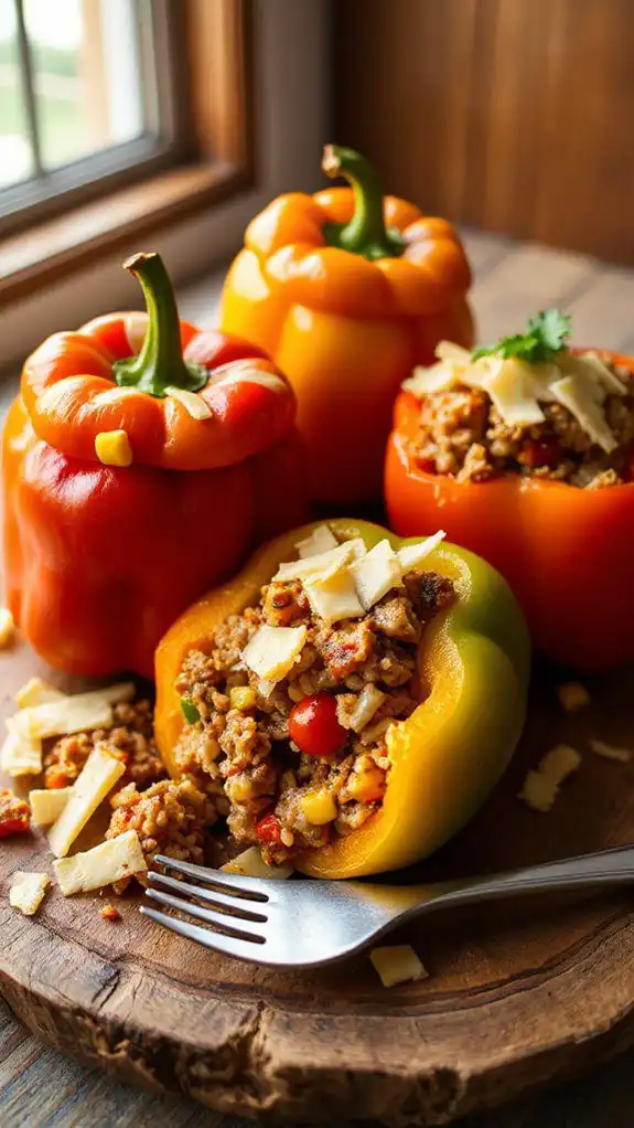 air fryer stuffed peppers recipe air fryer stuffed peppers recipe