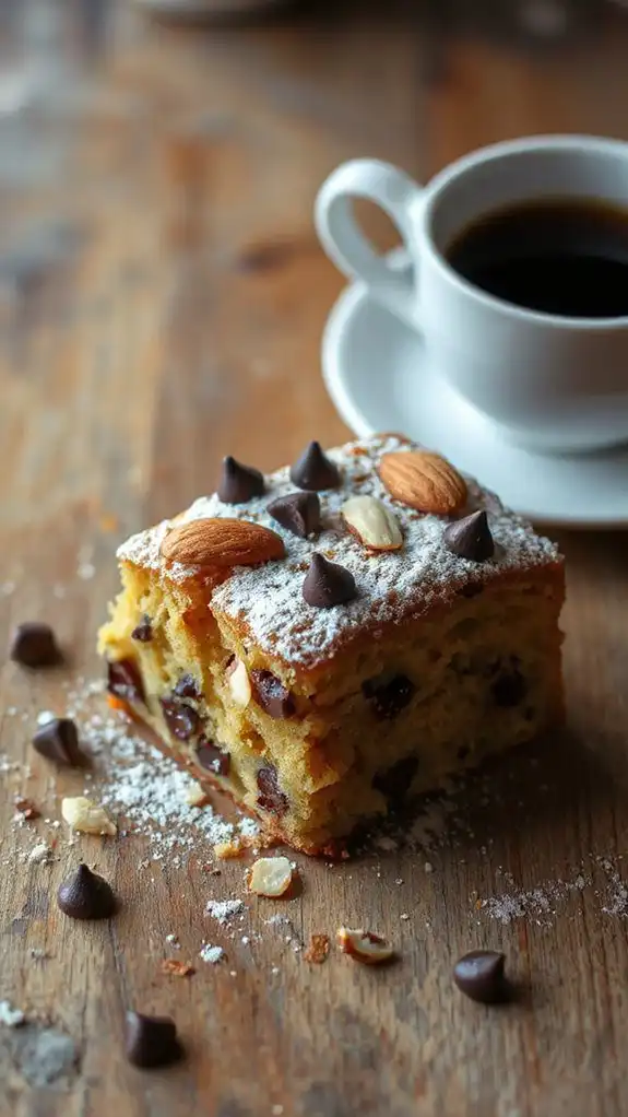 almond chocolate chip cake