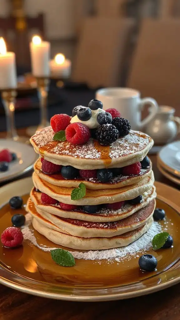 almond flour berry pancakes
