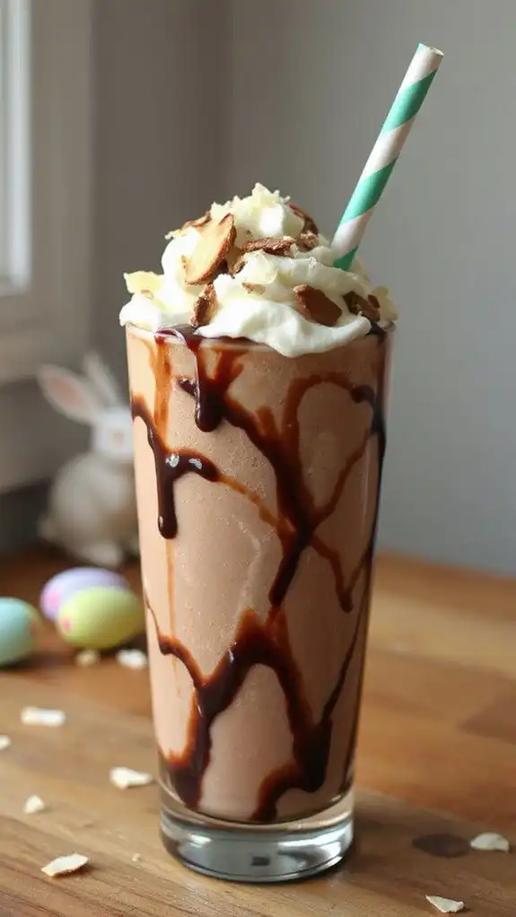 almond joy flavored milkshake