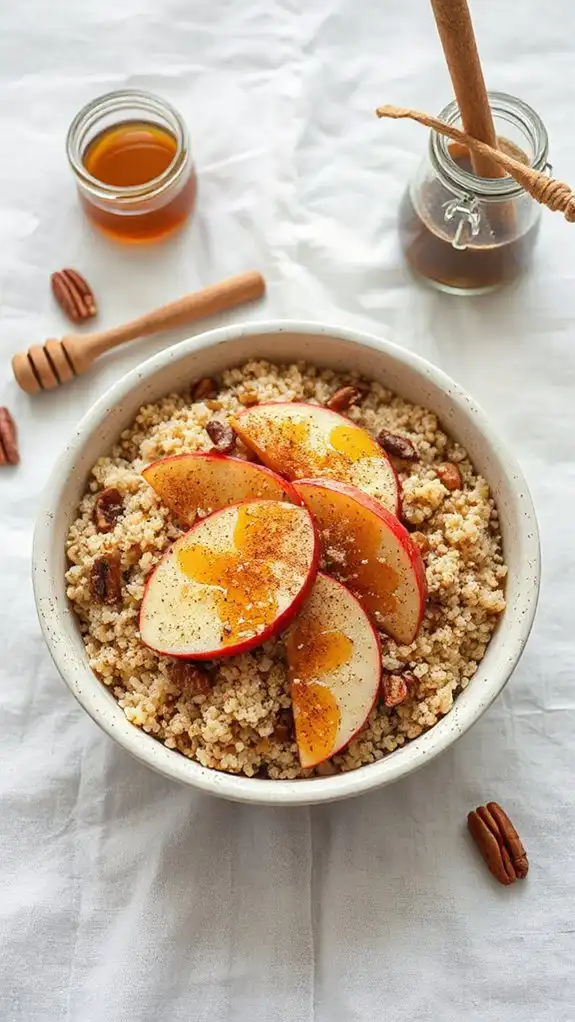 apple cinnamon flavored quinoa