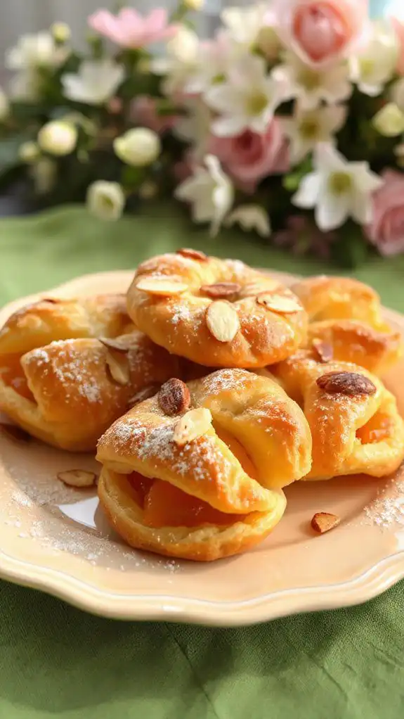 apricot almond puff pastries