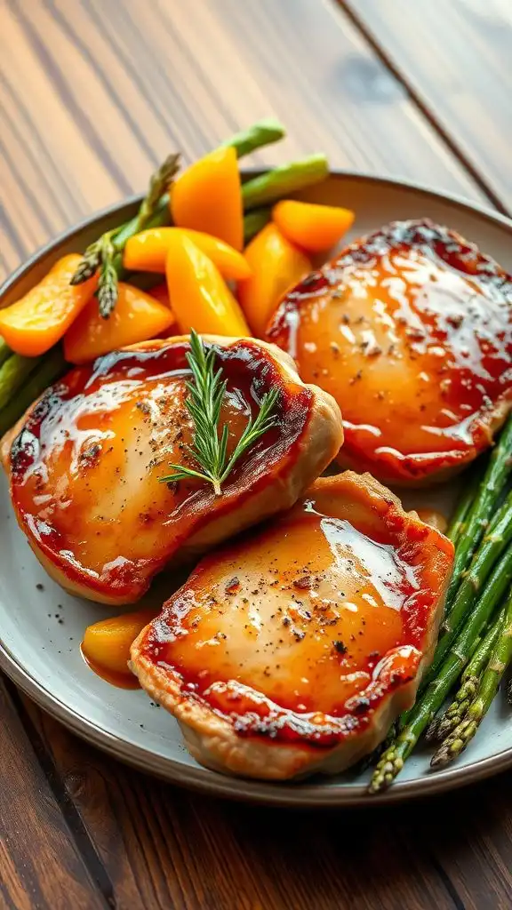 apricot glazed pork chops recipe