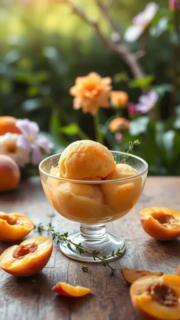 apricot thyme sorbet recipe