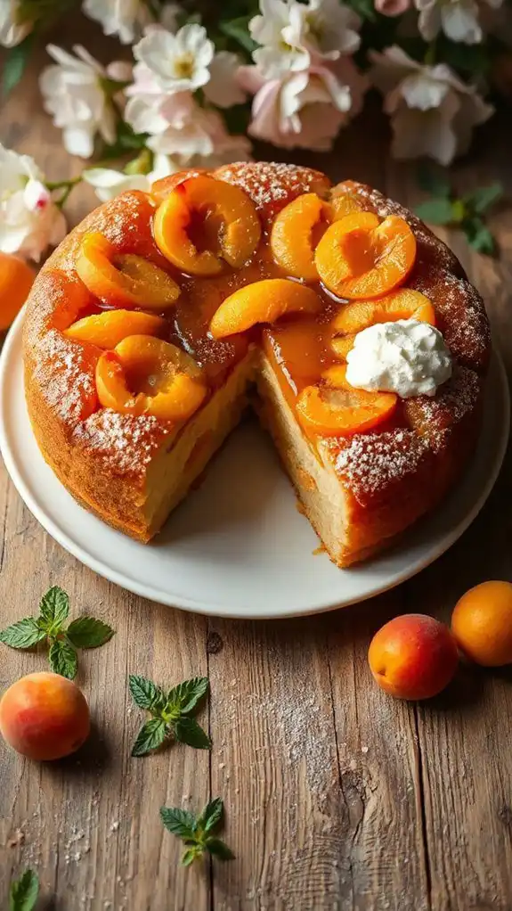 apricot topped cake delight apricot topped cake delight