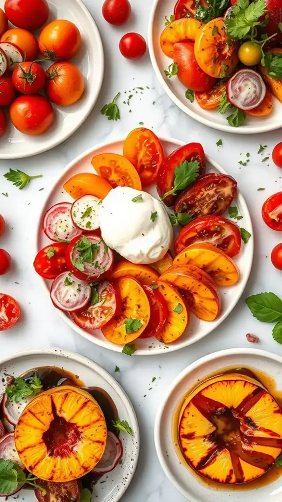 artful summer dinner presentations