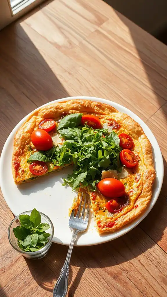 arugula cherry tomato frittata arugula cherry tomato frittata