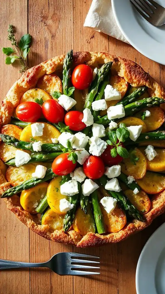 asparagus and pea dish