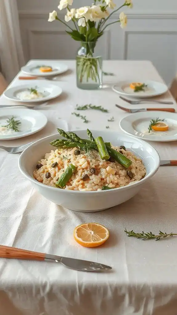 asparagus creamy risotto recipe