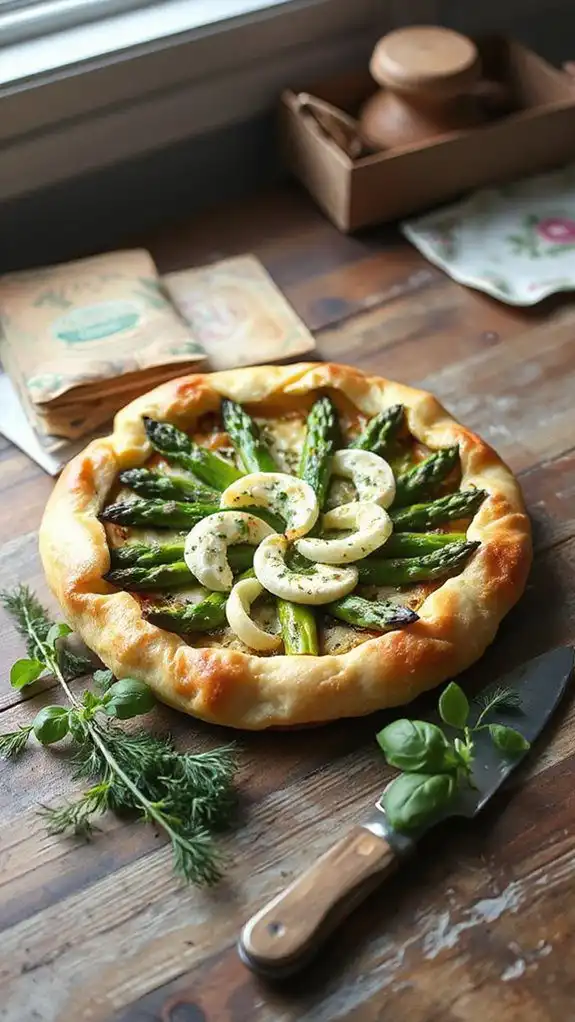 asparagus leek tart recipe