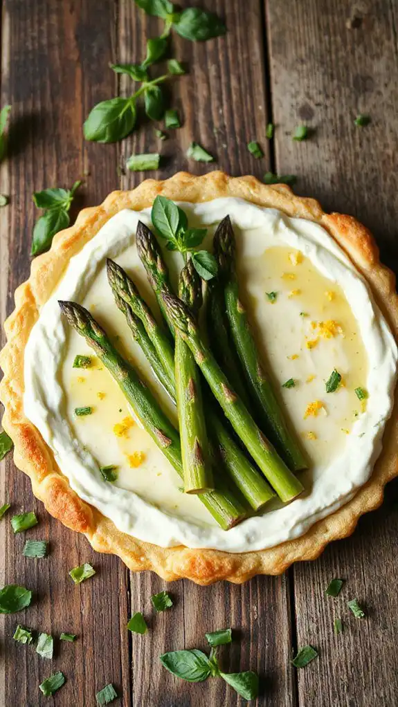 asparagus ricotta tart recipe