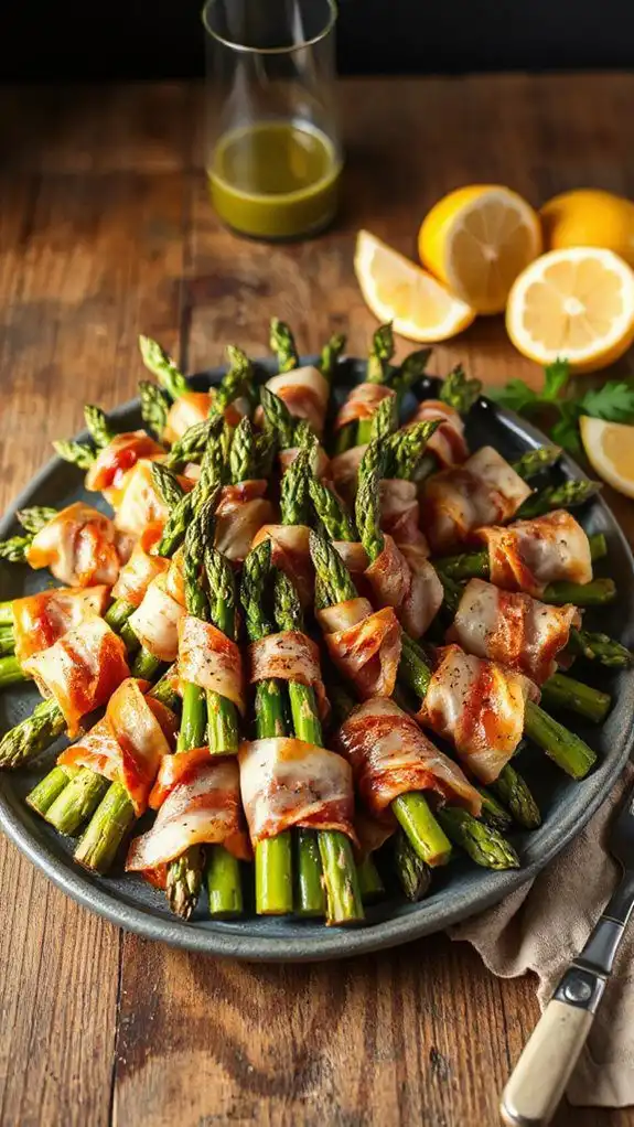 asparagus wrapped in prosciutto