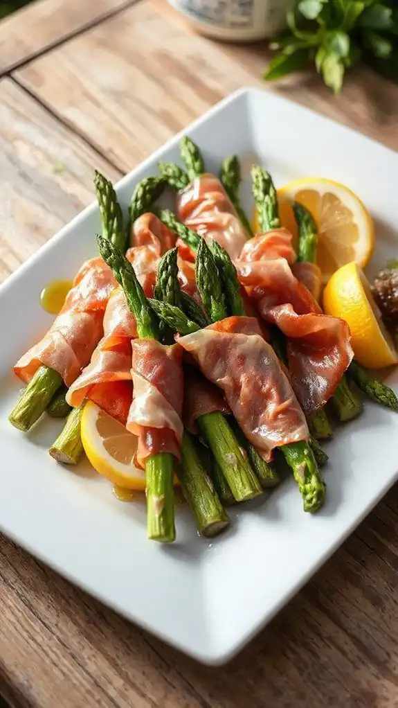 asparagus wrapped in prosciutto
