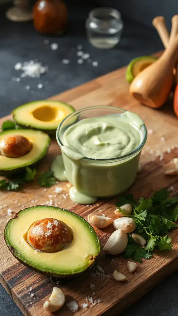 avocado based creamy dressing recipe