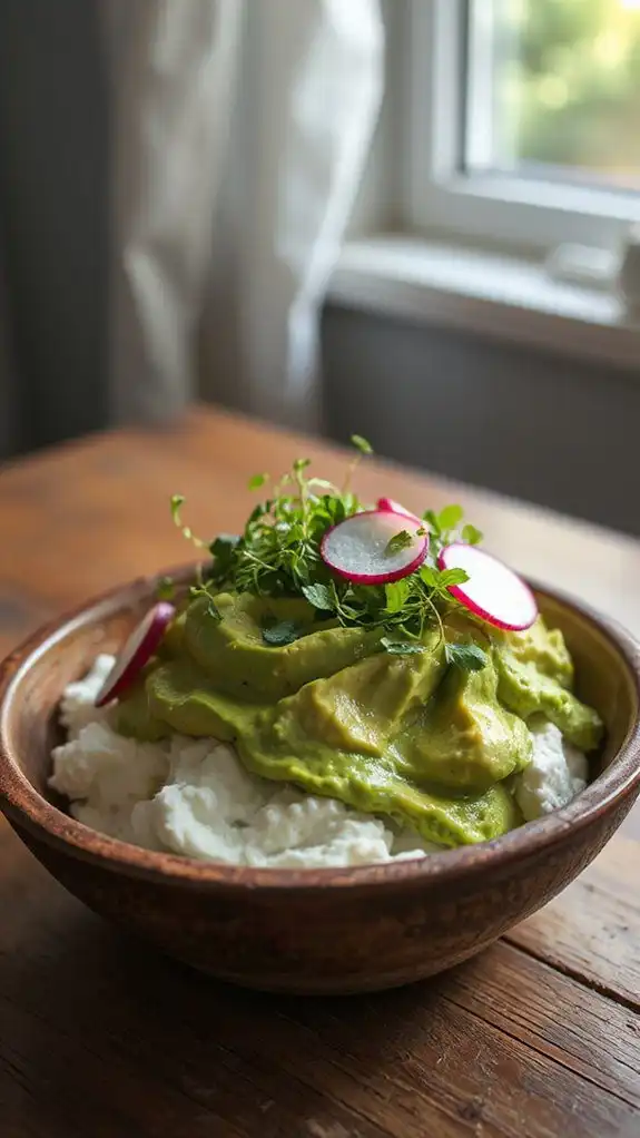 avocado cottage cheese bowl avocado cottage cheese bowl