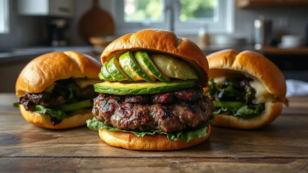 avocado infused burger delight