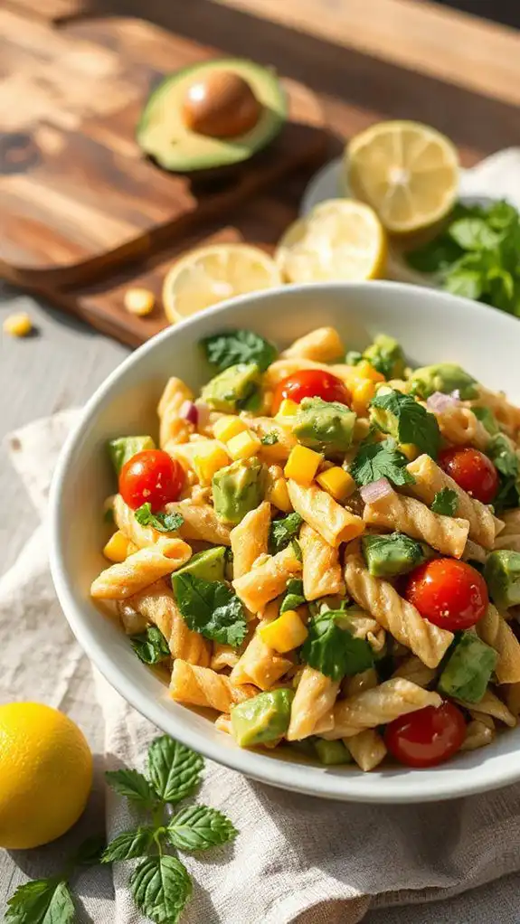 avocado pasta salad recipe