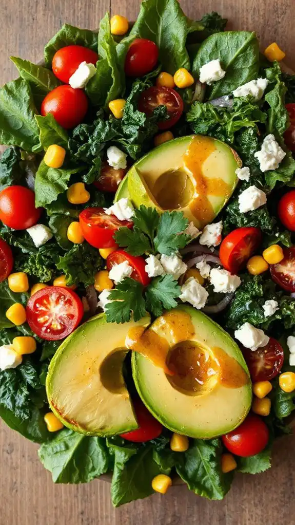 avocado salad with southwestern flavors