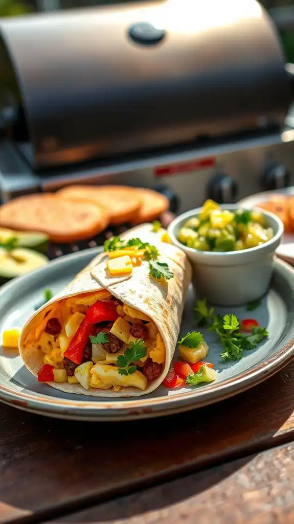 avocado salsa breakfast burritos avocado salsa breakfast burritos