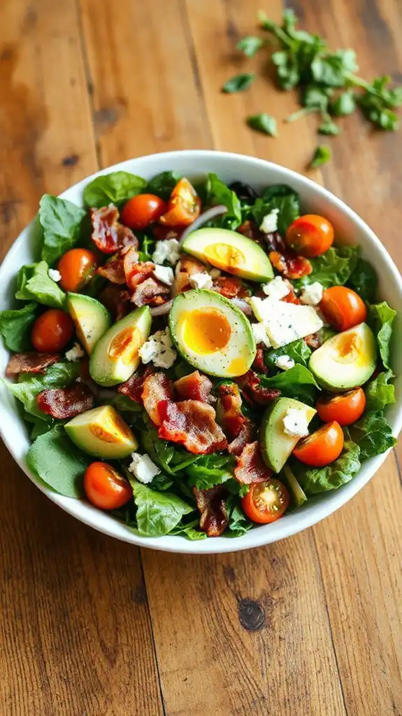 bacon and avocado salad