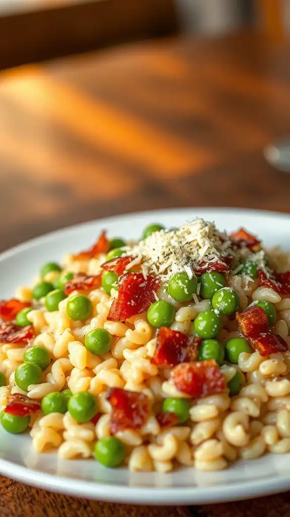 bacon and pea risotto bacon and pea risotto