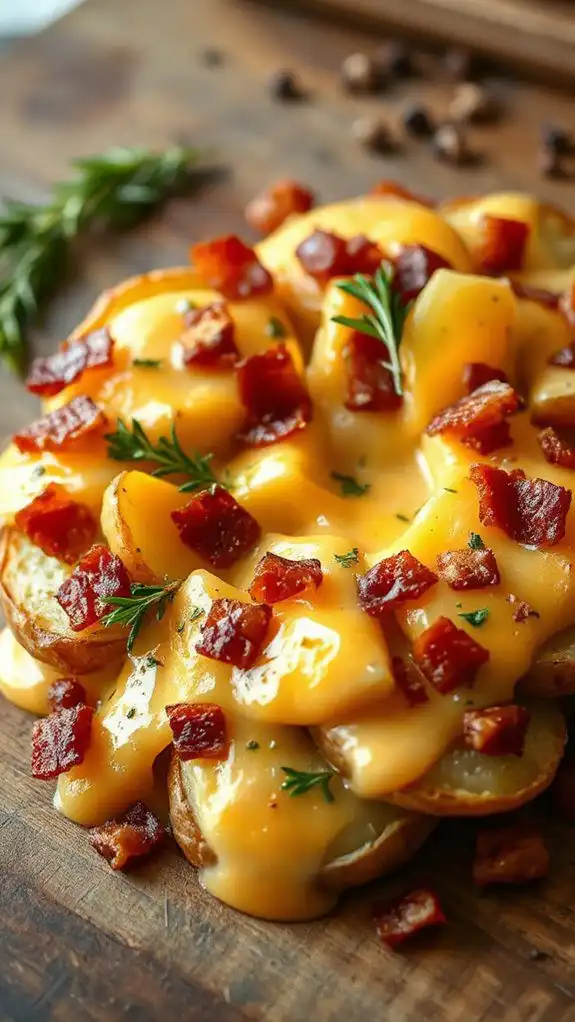 bacon infused cheesy potato bake bacon infused cheesy potato bake